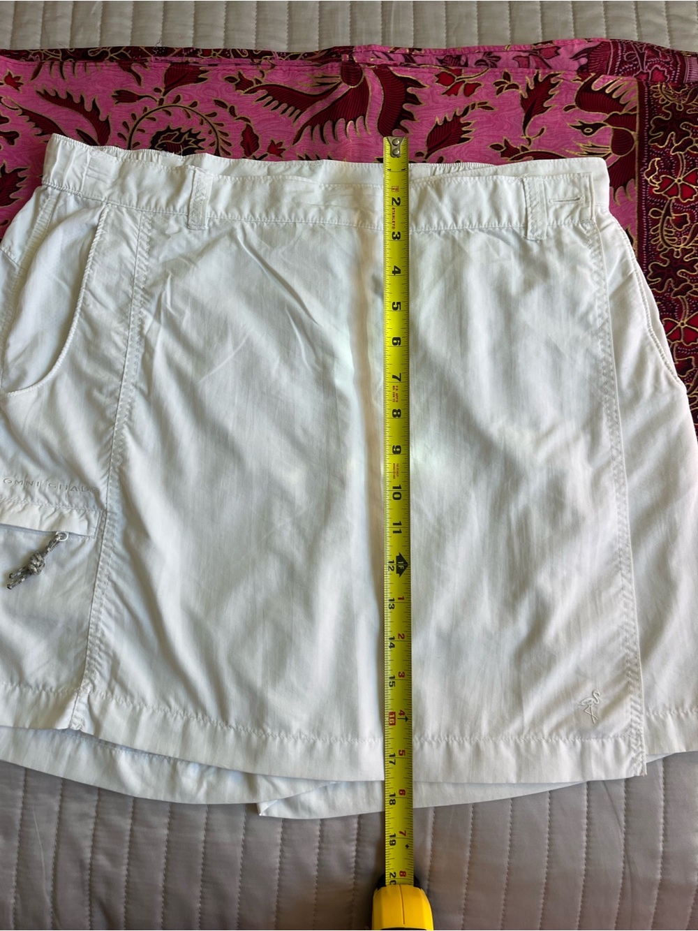 Columbia Omni-Shade White Cargo utility skort size L - Picture 8 of 11